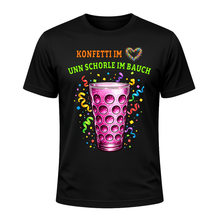 Herren Shirt/Hoodie - Konfetti im Herz - Schorle im Bauch