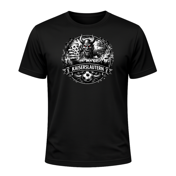Kaiserslautern Teufel mit Dubbeglas Herren T-Shirt/Hoodie - PFÄLZISCH.com