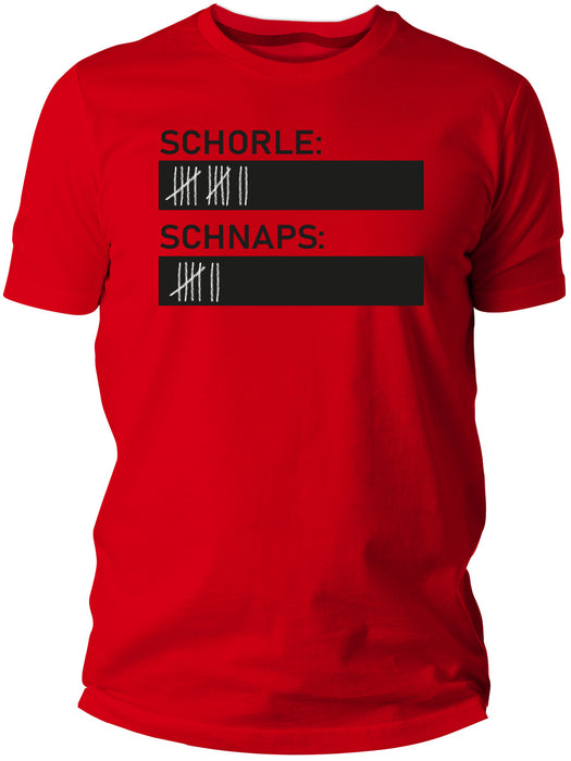 Kreideshirt zum beschriften Schorle & Schnaps