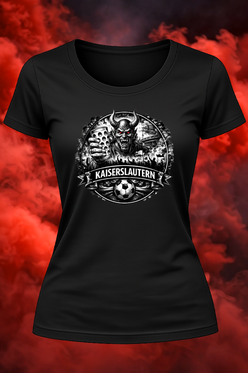Kaiserslautern Teufel mit Dubbeglas Damen T-Shirt/Hoodie - PFÄLZISCH.com