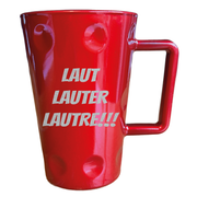 Rote Pfälzer Dubbetasse aus Glas250 ml  LAUT LAUTER LAUTRE!!! - PFÄLZISCH.com