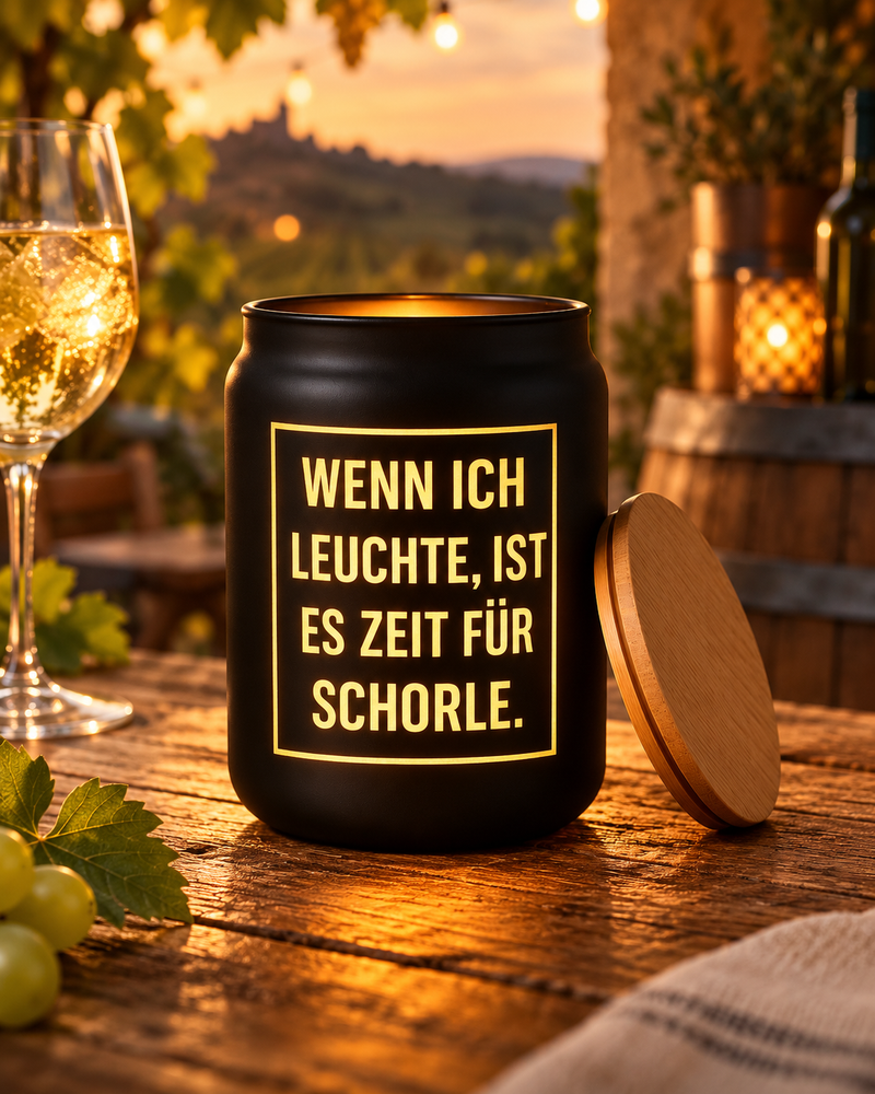 Schorle Zeit - 1 Liter Glas Pfalzleuchte