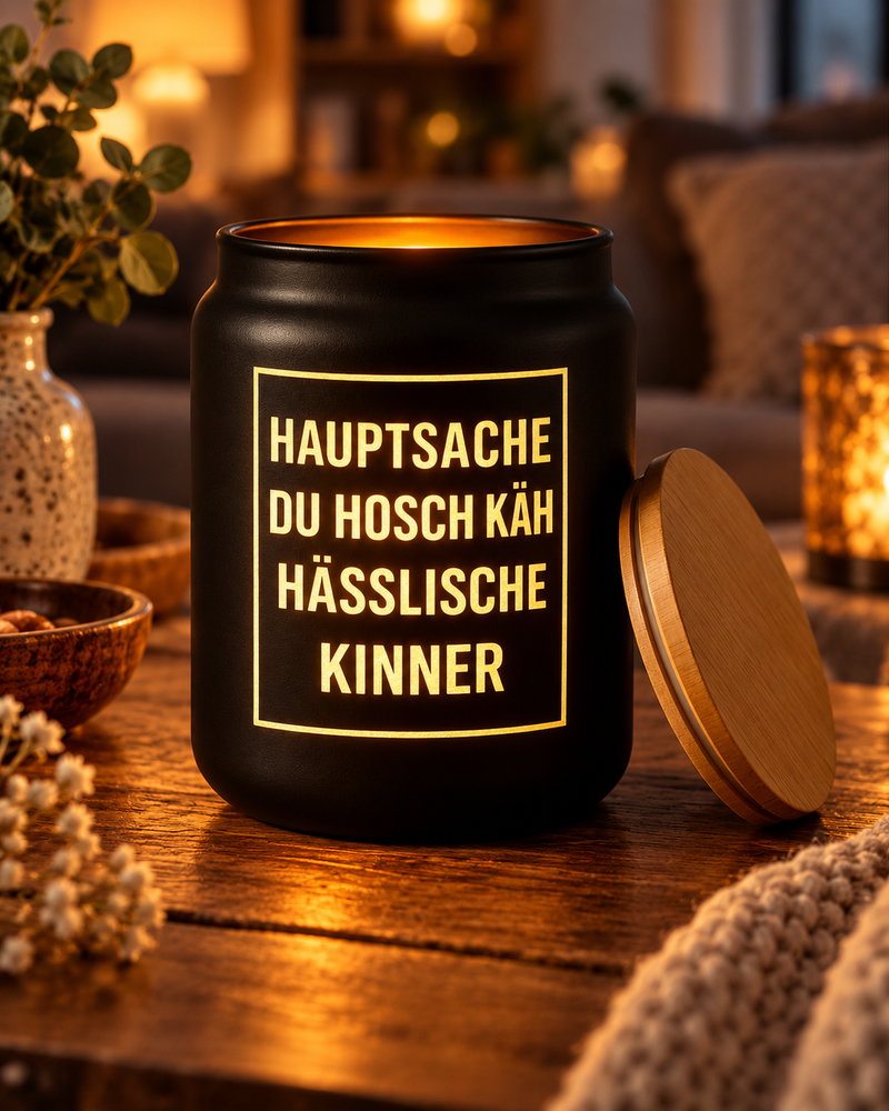 Hässlische Kinner - 1 Liter Glas Pfalzleuchte - PFÄLZISCH.com