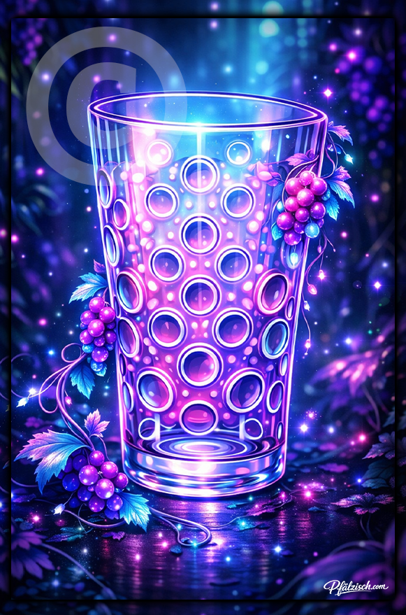 Neon Dubbeglas Neon (Alu Schild 2 Größen) - PFÄLZISCH.com