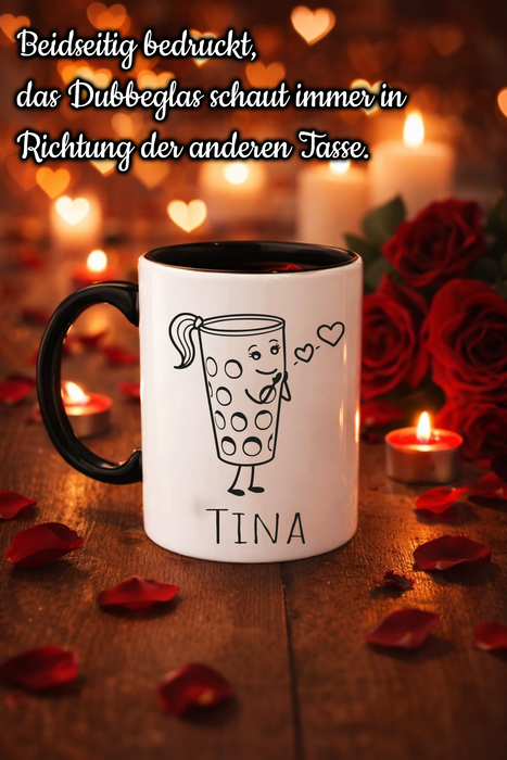 Dubbeglas Pärchentassen (1 Tasse) - PFÄLZISCH.com