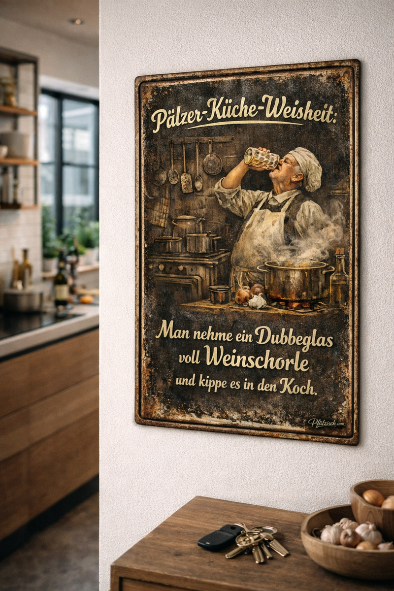 Pälzer Koch (Alu Schild 2 Größen) (Kopie) - PFÄLZISCH.com