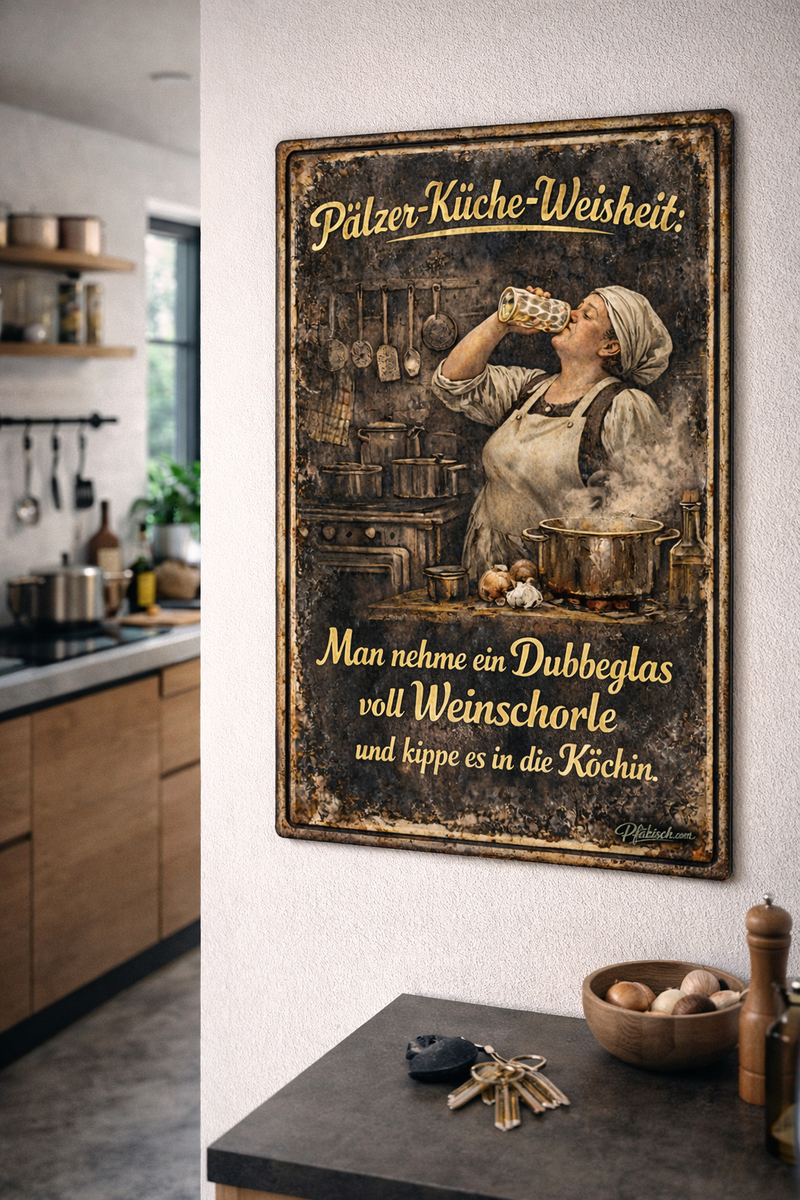 Pälzer Köchin (Alu Schild 2 Größen) (Kopie) - PFÄLZISCH.com