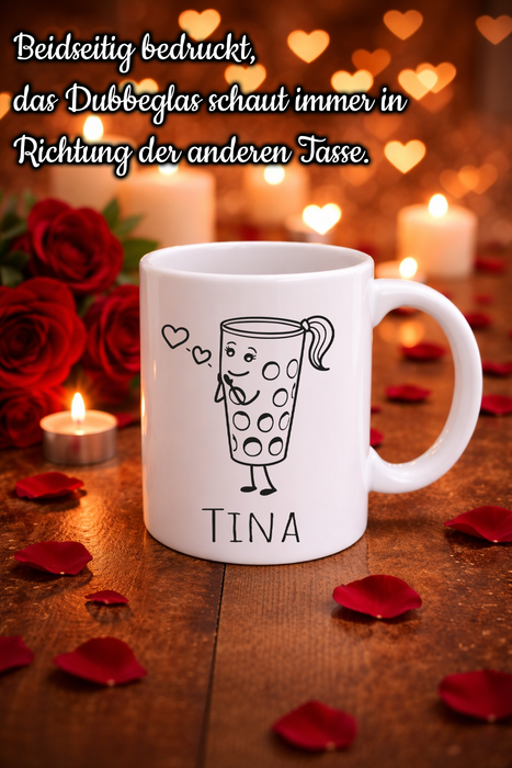 Dubbeglas Pärchentassen (1 Tasse) - PFÄLZISCH.com