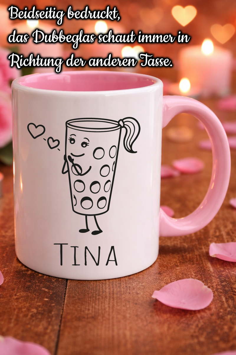 Dubbeglas Pärchentassen (1 Tasse) - PFÄLZISCH.com