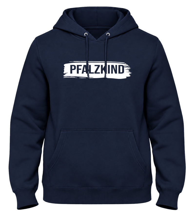 PFALZKIND Paint Hoodie für Herren in Navy – Kapuzenpullover mit farbigem PFALZKIND Schriftzug
