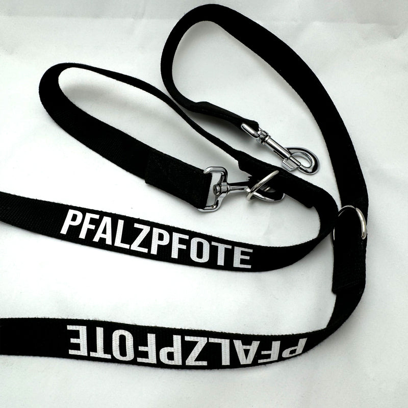 Pfalzpfote Hundeleine schwarz - PFÄLZISCH.com