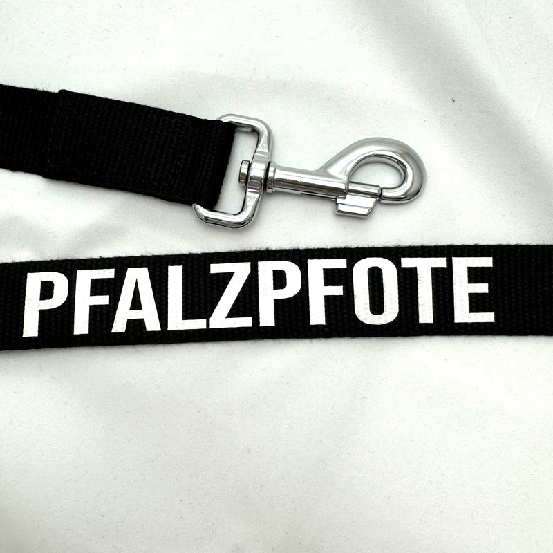 Pfalzpfote Hundeleine schwarz - PFÄLZISCH.com