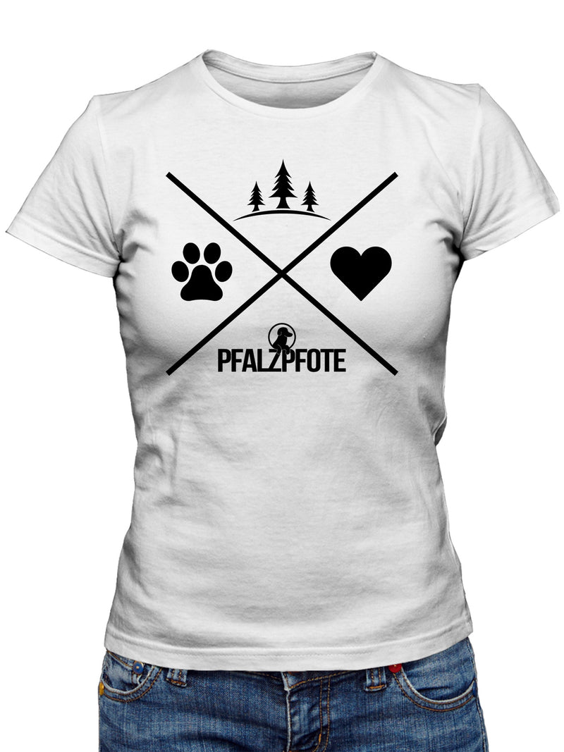 Pfalzpfote T-Shirt - Pfalz & Hund Damen & Herren - PFÄLZISCH.com