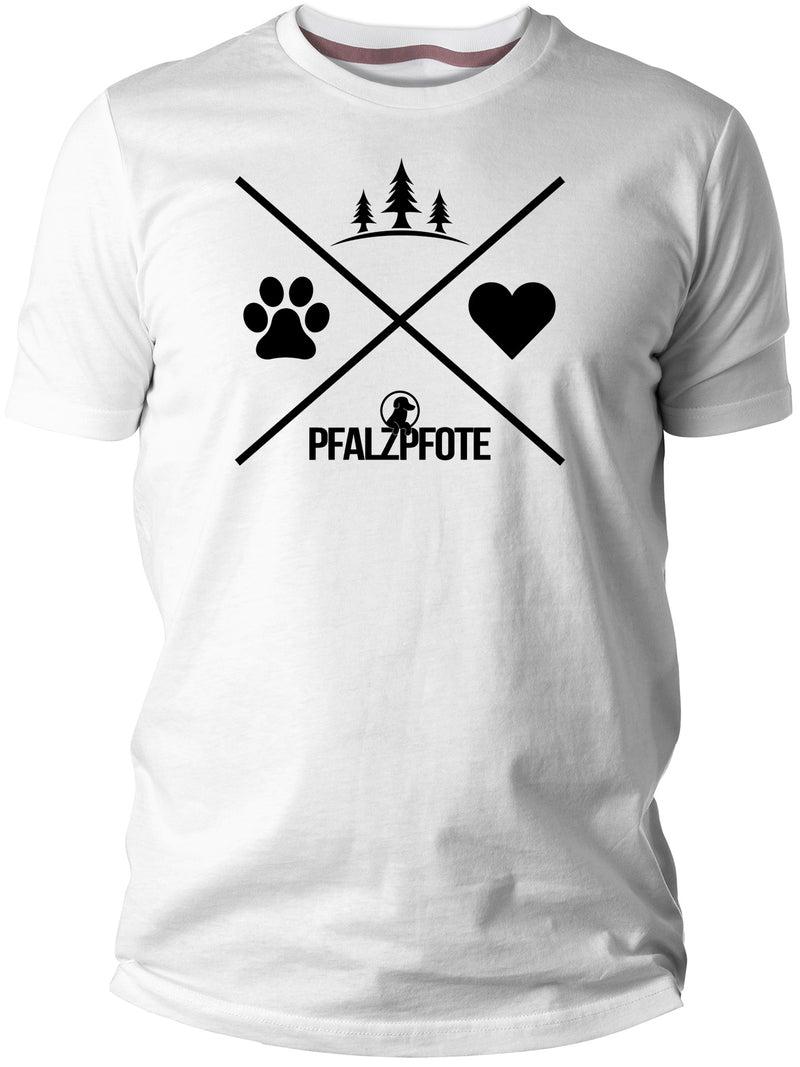 Pfalzpfote T-Shirt - Pfalz & Hund Damen & Herren - PFÄLZISCH.com