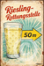 Riesling Rettungsstelle (Alu Schild 2 Größen) - PFÄLZISCH.com