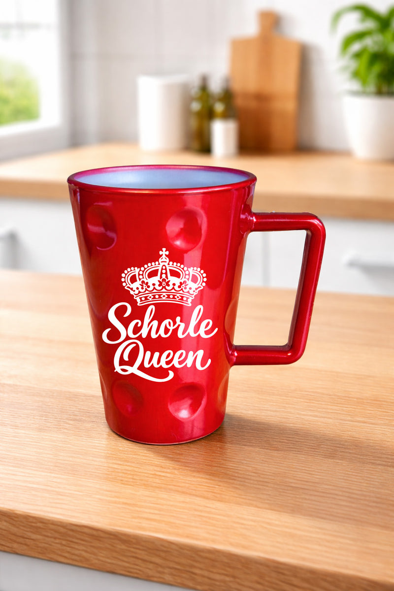 Dubbetasse Schorle Queen - Aufdruck  0,2 Liter - PFÄLZISCH.com