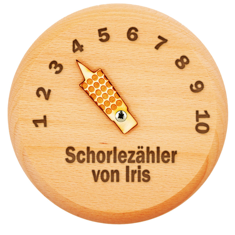 Dubbeglas Deckel personalisiert mit Schorlezähler - PFÄLZISCH.com