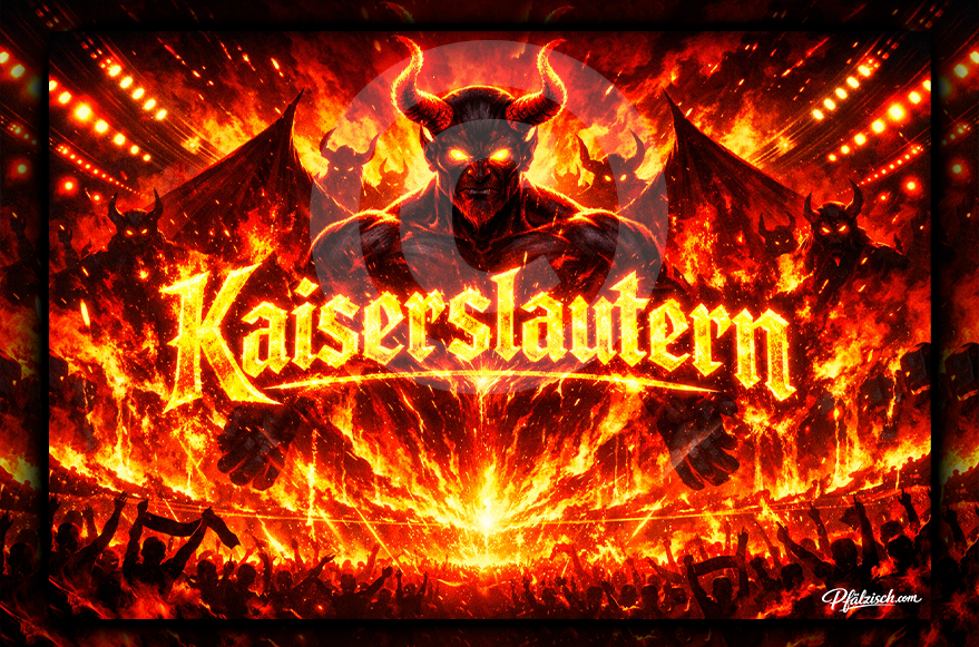 Kaiserslautern Hölle (Alu Schild 2 Größen) - PFÄLZISCH.com