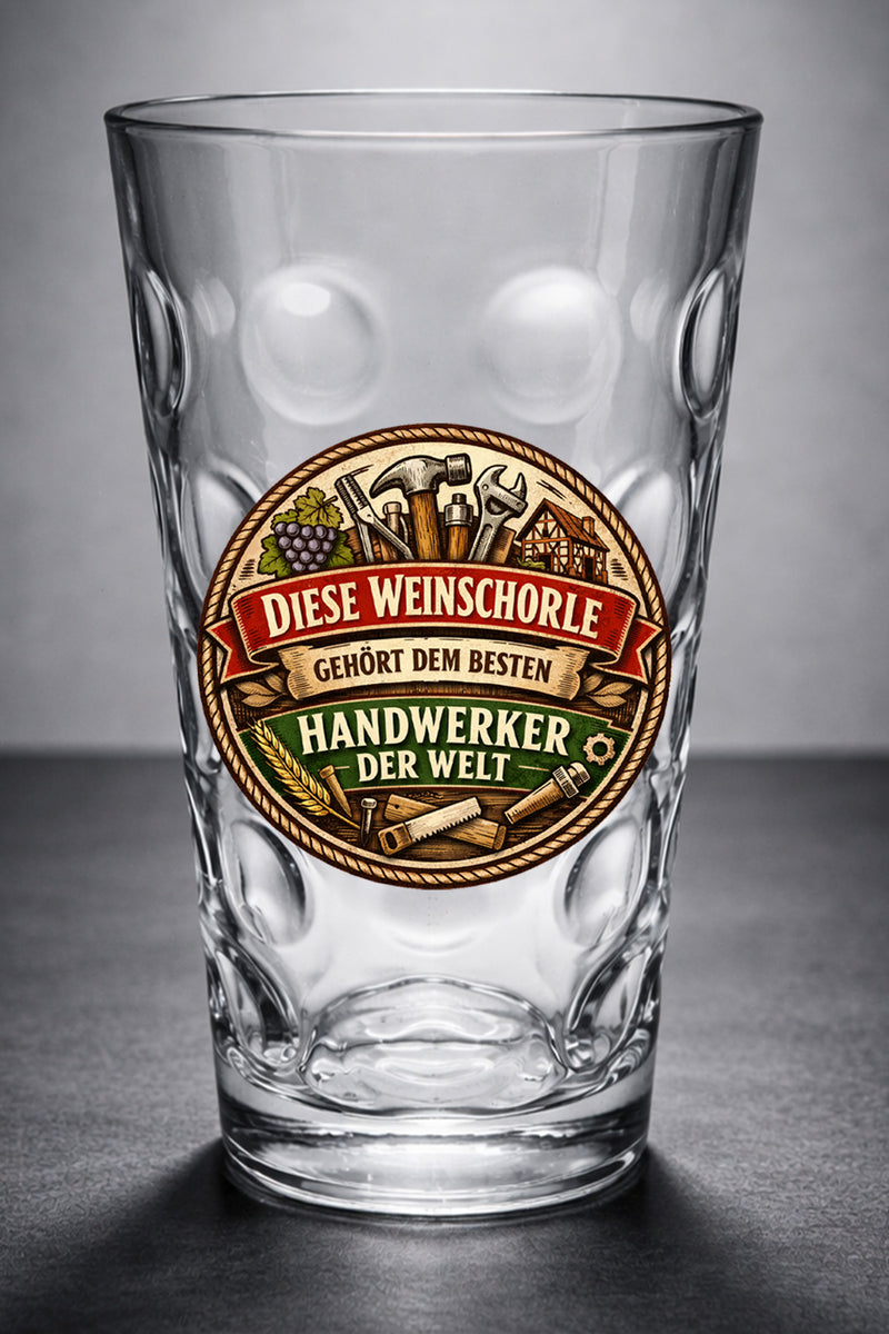Handwerker/in Weinschorle - Pfälzer Dubbeglas - PFÄLZISCH.com