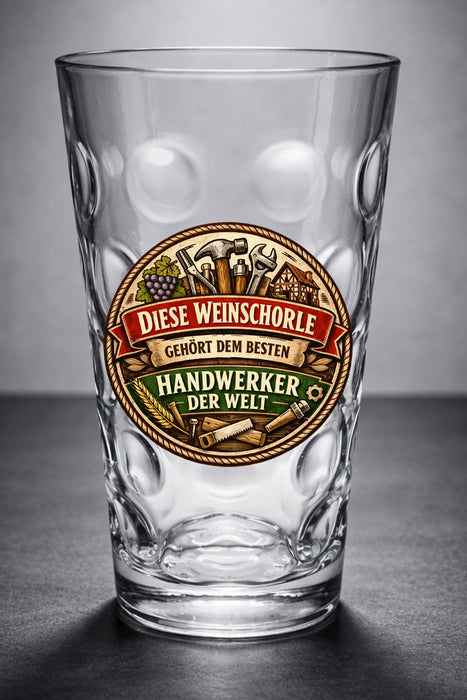 Handwerker/in Weinschorle - Pfälzer Dubbeglas - PFÄLZISCH.com