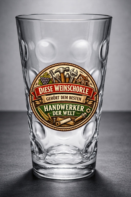 Handwerker/in Weinschorle - Pfälzer Dubbeglas - PFÄLZISCH.com