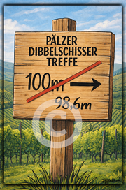 Dibbelschisser Treffe (Alu Schild 2 Größen) - PFÄLZISCH.com