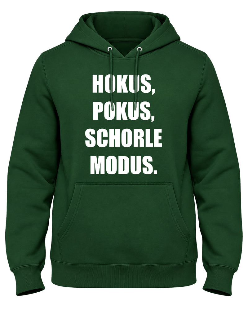 Hokus Pokus Schorle Modus Herren Hoodie – bedruckter Pfalz-Kapuzenpullover mit Weinschorle-Motiv