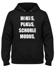 Hokus Pokus Schorle Modus Hoodie Herren in Schwarz – Pfälzer Schorle-Motiv