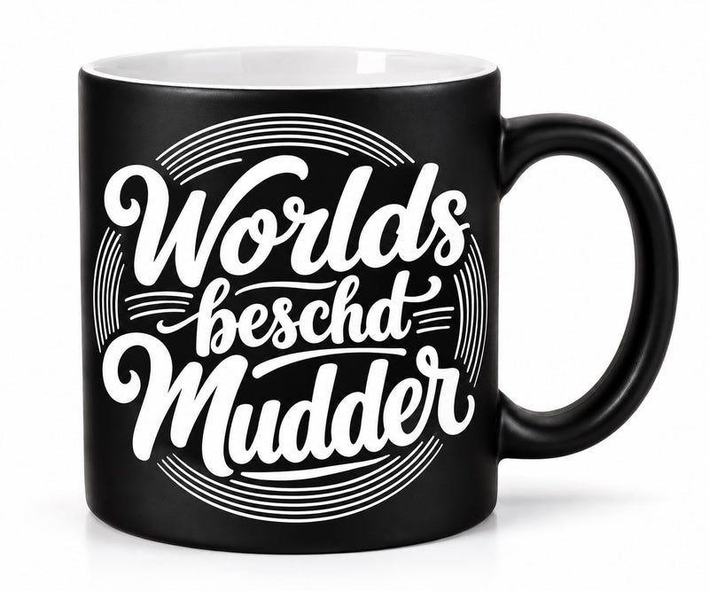 Kleine Kaffeetasse Worlds beschd Mudder