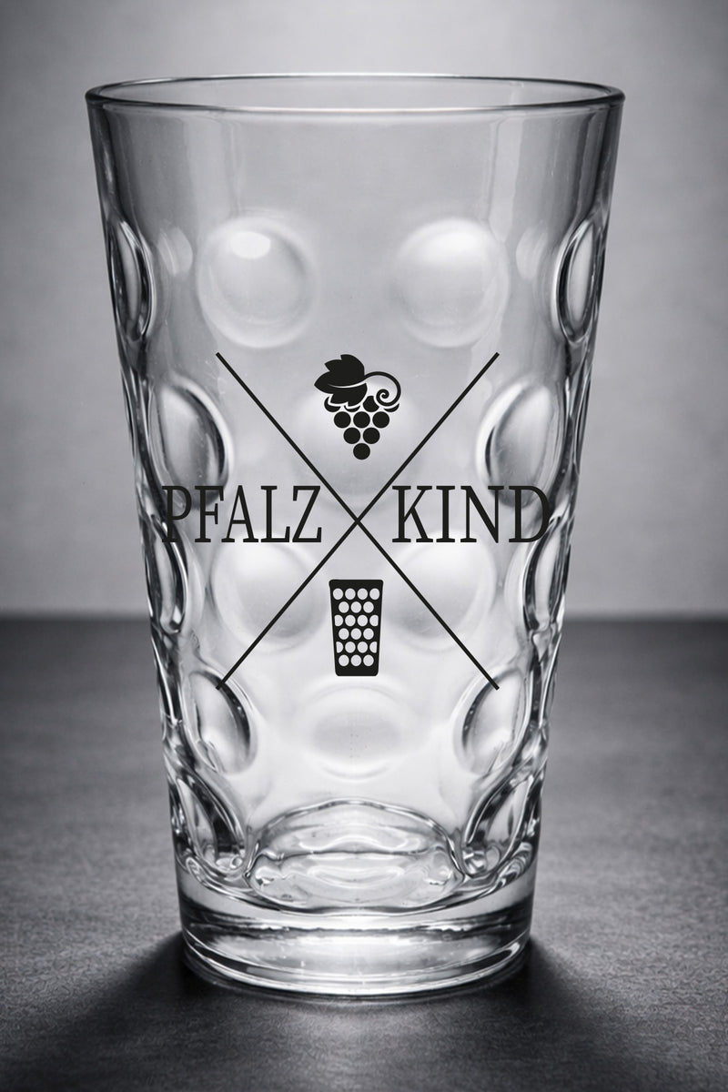 Pfalzkind Dubbeglas - schwarz & pink - PFÄLZISCH.com