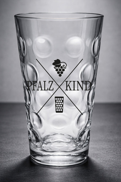 Pfalzkind Dubbeglas - schwarz & pink - PFÄLZISCH.com