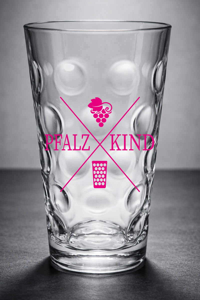 Pfalzkind Dubbeglas - schwarz & pink - PFÄLZISCH.com