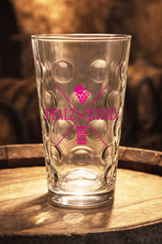 Pfalzkind Dubbeglas - schwarz & pink - PFÄLZISCH.com