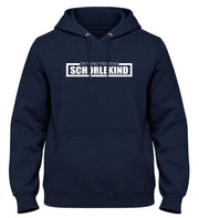 SCHORLEKIND – IN VINO VERITAS Herren Hoodie Navy, weißes Motiv