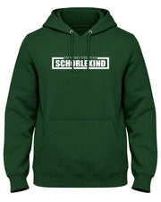 SCHORLEKIND – IN VINO VERITAS Herren Hoodie Waldgrün, weißes Motiv