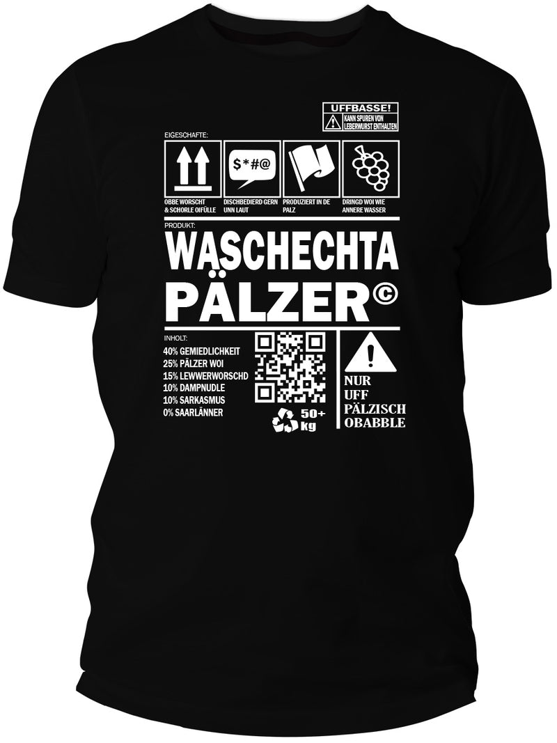 Waschechta Pälzer - Pfalz T-Shirt - PFÄLZISCH.com