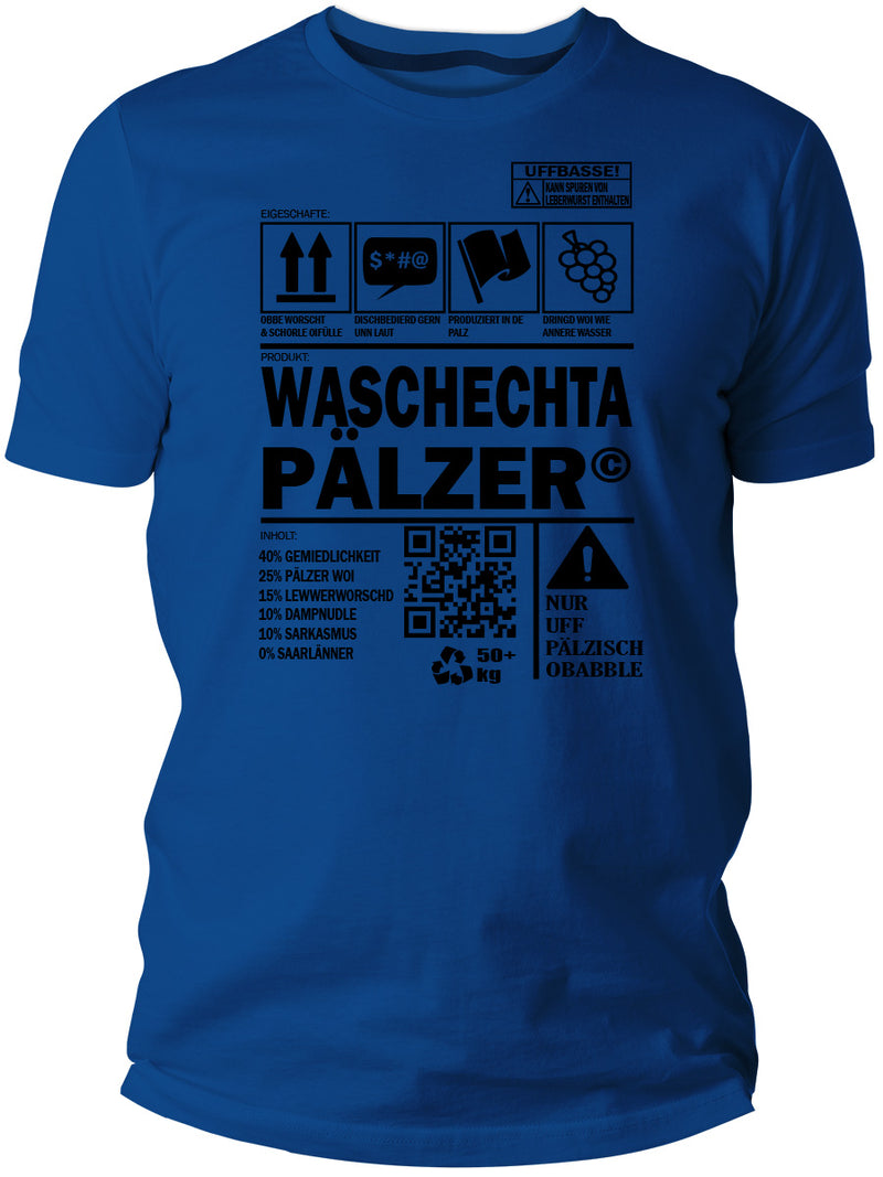 Waschechta Pälzer - Pfalz T-Shirt - PFÄLZISCH.com