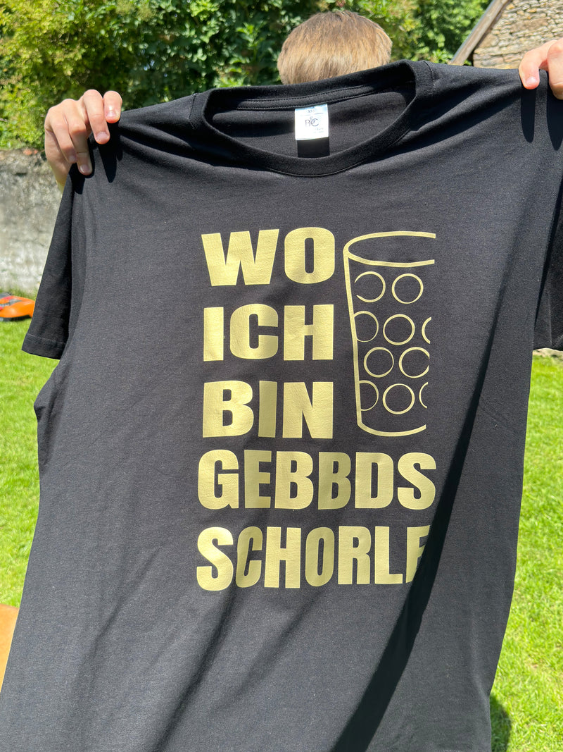 Wo ich bin gebbds Schorle / Pfalz T-Shirt - PFÄLZISCH.com
