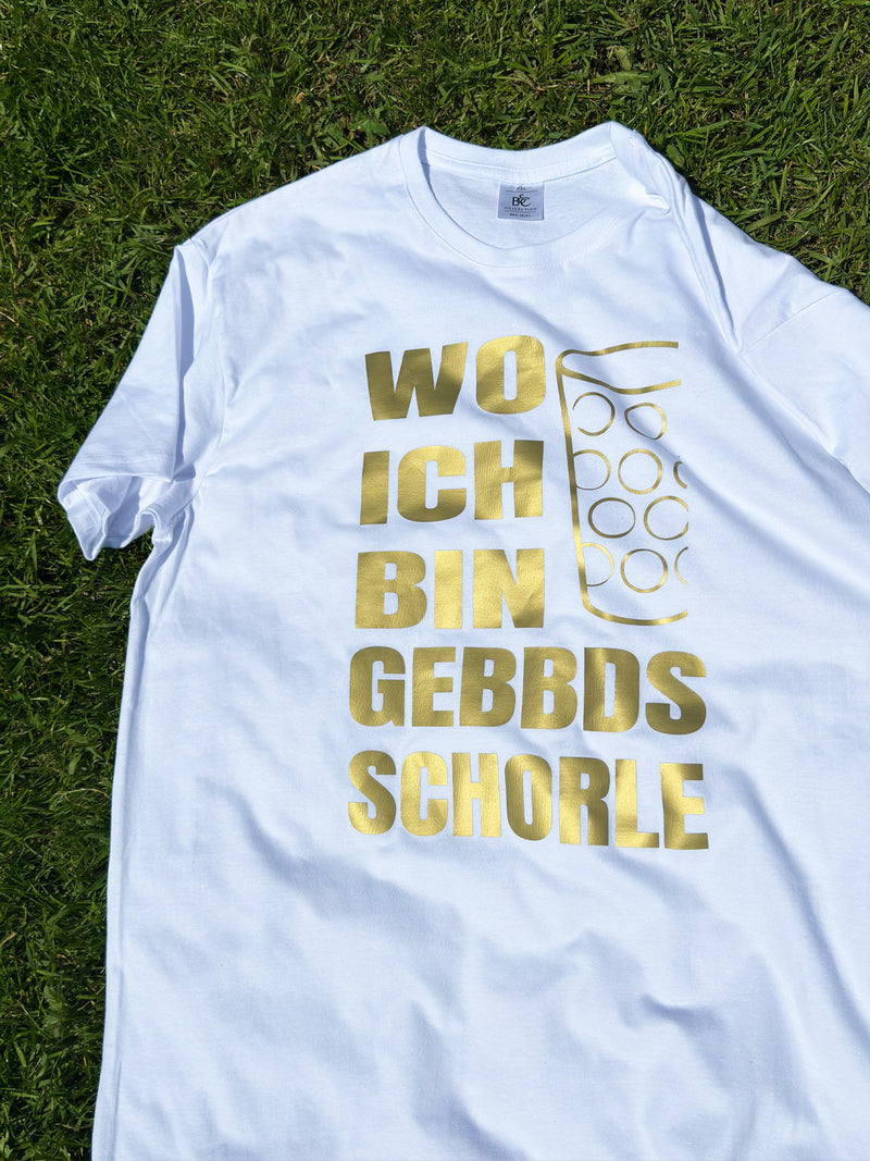 Wo ich bin gebbds Schorle / Pfalz T-Shirt - PFÄLZISCH.com