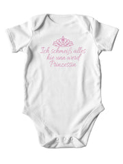 Baby Body Mädchen / Ich schmeiß alles hie unn werd Prinzessin - PFÄLZISCH.com