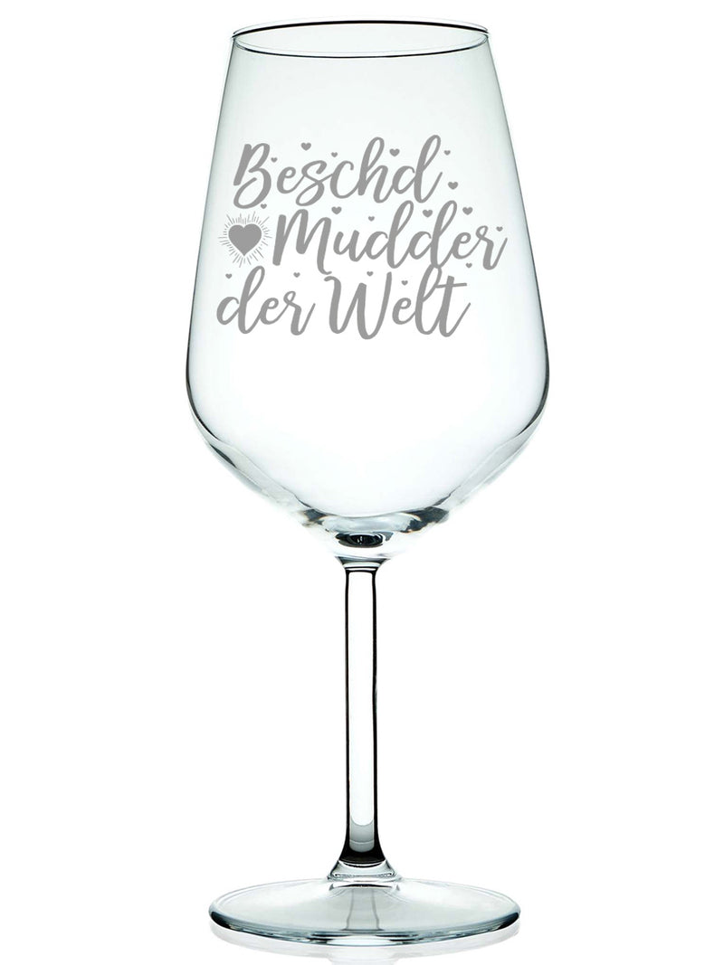 Mudder Weinglas Gravur