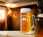Bierkrug Geschenk - Zum Wohl - graviert mit Name und Alter - PFÄLZISCH.com