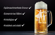 Bierglas mit Gravur "Bester Papa der Welt (Tochter)" - PFÄLZISCH.com