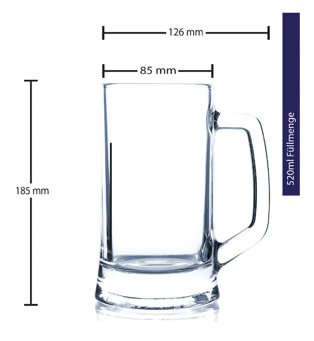 Bierglas mit Gravur "Beschde Oba der Welt" - PFÄLZISCH.com