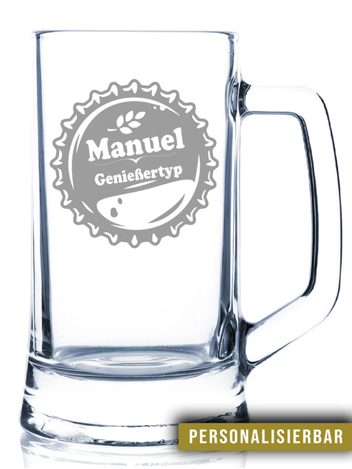 Kronkorken Genießertyp Bierglas