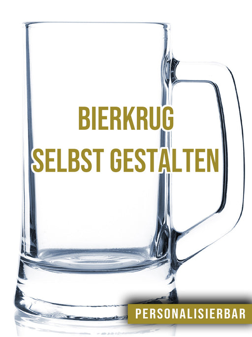 Selbst gestalten Bierglas Gravur