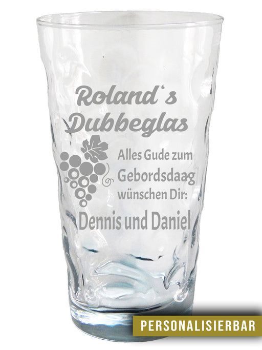 Dubbeglas mit Gravur für Geburtstag - PFÄLZISCH.com