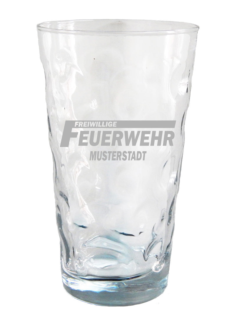 Dubbeglas - Freiwillige Feuerwehr mit Stadtname graviert - PFÄLZISCH.com