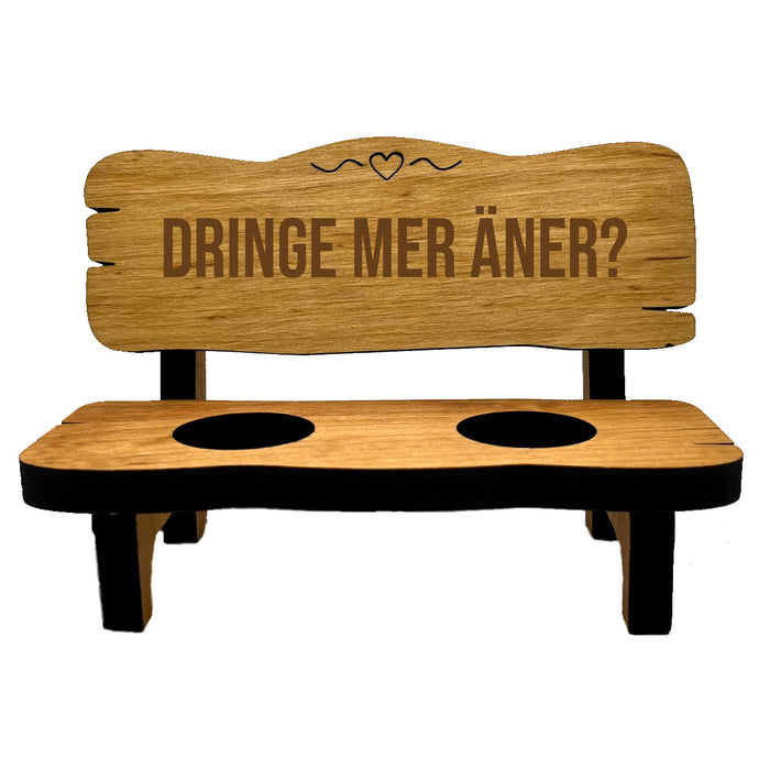 2er/4er Dubbeglas Schnapsbank - Dringe mer äner?