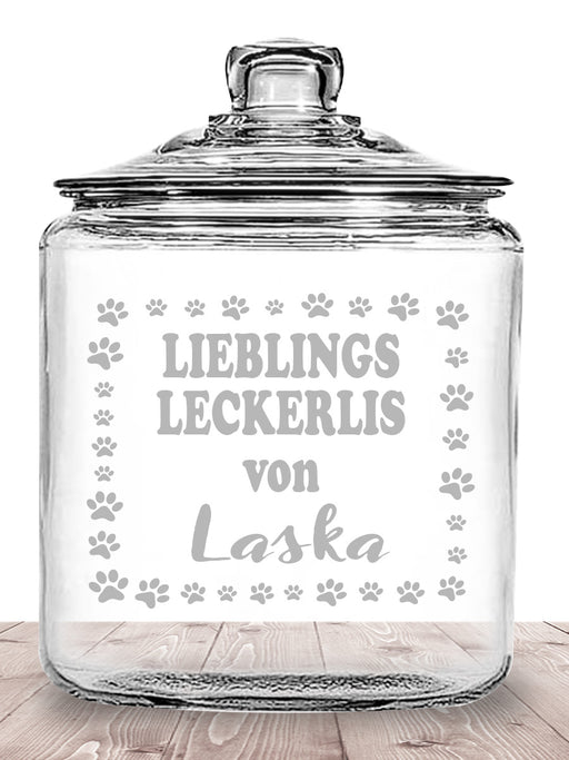 Keksglas für Hunde mit Name graviert - PFÄLZISCH.com